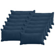 Vidaxl kussensloop 12 st houten marineblauw 40 x 80 cm corduroy
