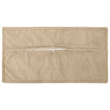 Vidaxl kussensloop 2 st houten taupe 40 x 80 cm corduroy
