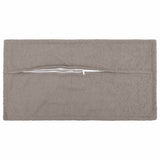 Vidaxl kussensloop 12 pcs houten lichtgrijs 40 x 80 cm bouclé