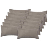 Vidaxl kussensloop 12 pcs houten lichtgrijs 40 x 80 cm bouclé