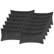 Vidaxl kussensloop 12 st houten donkergrijs 40 x 80 cm bouclé
