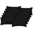Vidaxl kussensloop 12 pcs houten zwart 40 x 80 cm bouclé