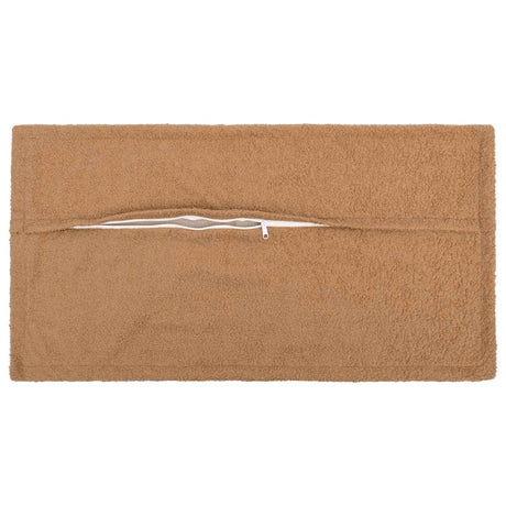 Vidaxl kussensloop 2 pcs houten beige 40 x 80 cm bouclé