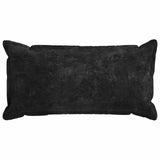 Vidaxl kussensloop 6 st houten antraciet 40 x 80 cm chenille stof