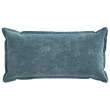 Vidaxl kussensloop 6 st houten blauw 40 x 80 cm chenille stof