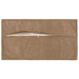 Vidaxl kussensloop 6 pcs houten taupe 40 x 80 cm microfiber fleece