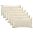 Vidaxl kussensloop 6 pcs houten crèmekleurig 40 x 80 cm