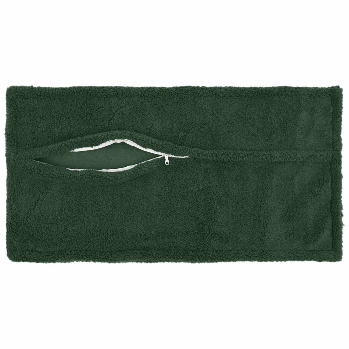 Vidaxl kussensloop 6 pcs houten donkergroen 40 x 80 cm bouclé