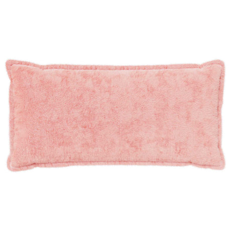 Vidaxl kussensloop 12 st houten roze 40 x 80 cm nep konijnenbont