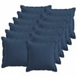 Vidaxl kussensloop 12 pcs houten blauw 45 x 45 cm faux linnen