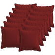 Vidaxl kussensloop 12 pcs houten wijnrood 45 x 45 cm faux linnen
