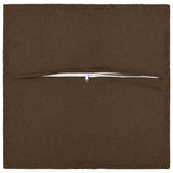 Vidaxl kussensloop 12 pcs houten bruin 45 x 45 cm faux linnen