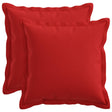 Vidaxl kussensloop 2 pcs houten rood 45 x 45 cm faux linnen