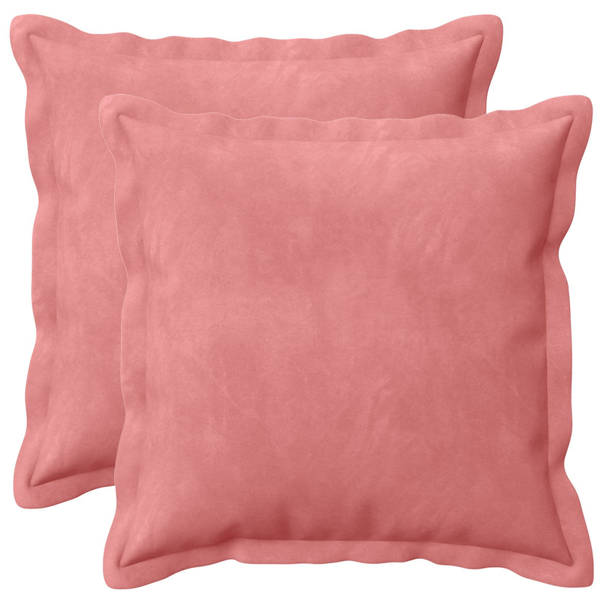 Vidaxl kussensloop 2 pcs houten roze 45 x 45 cm fluweel