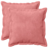 Vidaxl kussensloop 2 pcs houten roze 45 x 45 cm fluweel