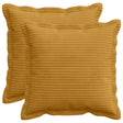 Vidaxl kussensloop 2 st houten geel 45 x 45 cm corduroy