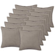 Vidaxl kussensloop 12 pcs houten lichtgrijs 45 x 45 cm bouclé
