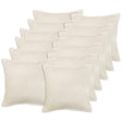 Vidaxl kussensloop 12 pcs houten crèmekleurig 45 x 45 cm bouclé