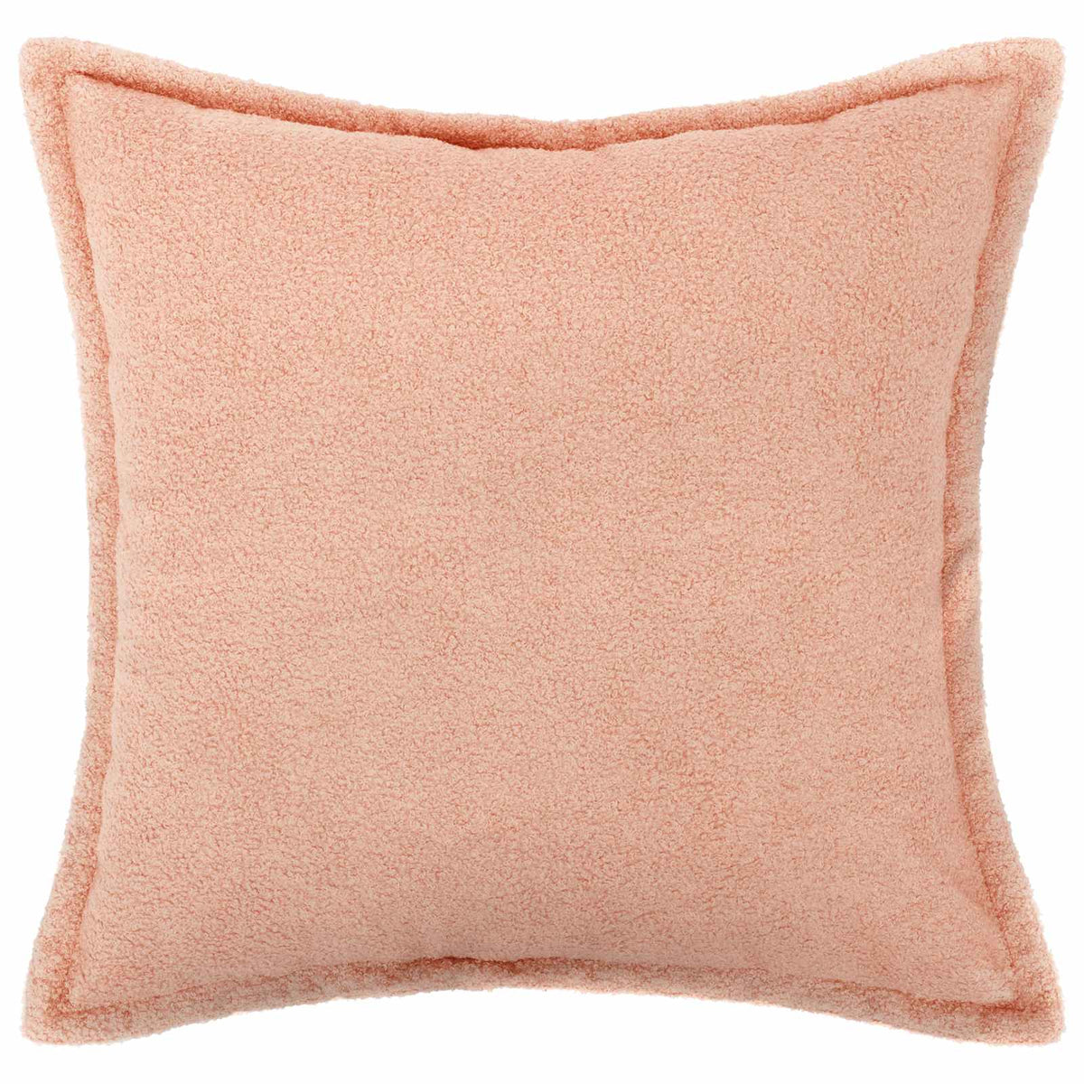 Vidaxl kussensloop 2 pcs houten roze 45 x 45 cm bouclé