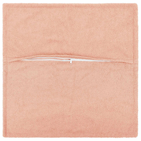 Vidaxl kussensloop 6 pcs houten roze 45 x 45 cm bouclé