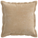 Vidaxl kussensloop 2 st houten taupe 45 x 45 cm chenille stof