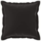 Vidaxl kussensloop 6 st houten zwart 45 x 45 cm polyester