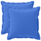 Vidaxl kussensloop 2 st houten koninklijk blauw 45 x 45 cm polyester