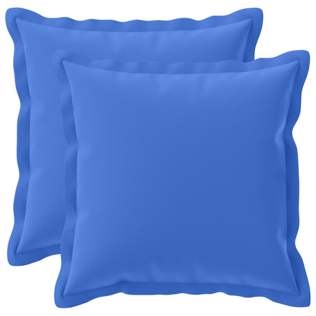 Vidaxl kussensloop 2 st houten koninklijk blauw 45 x 45 cm polyester