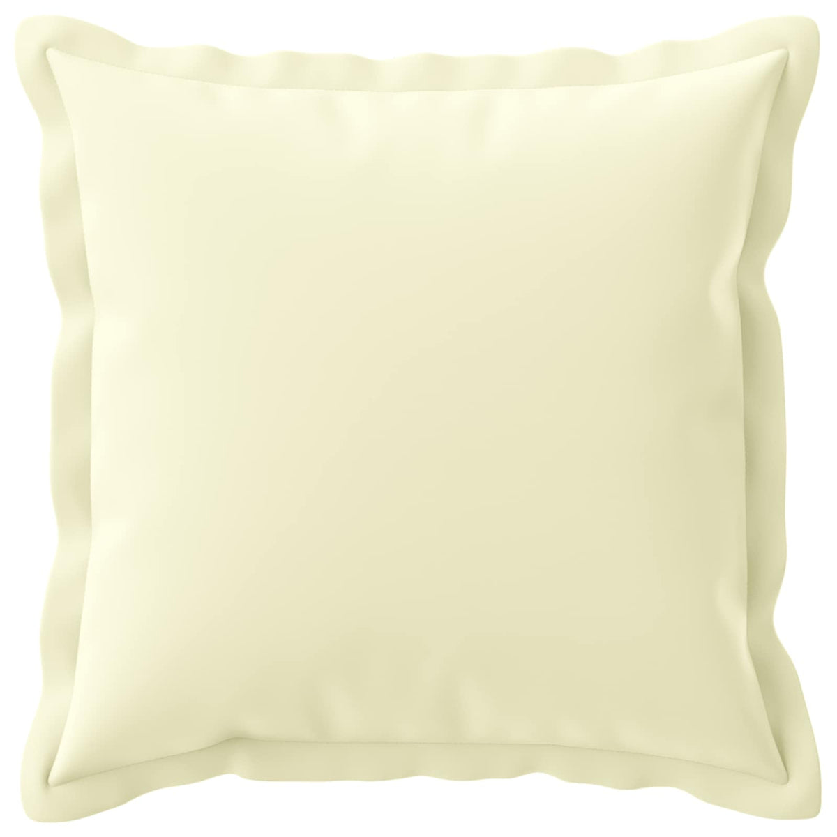 Vidaxl kussensloop 2 st houten crèmekleurig 45 x 45 cm polyester
