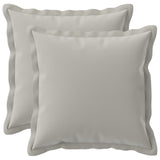 Vidaxl kussensloop 2 st houten grijs 45 x 45 cm polyester