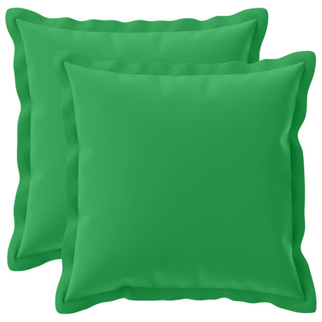 Vidaxl kussensloop 2 st houten groen 45 x 45 cm polyester
