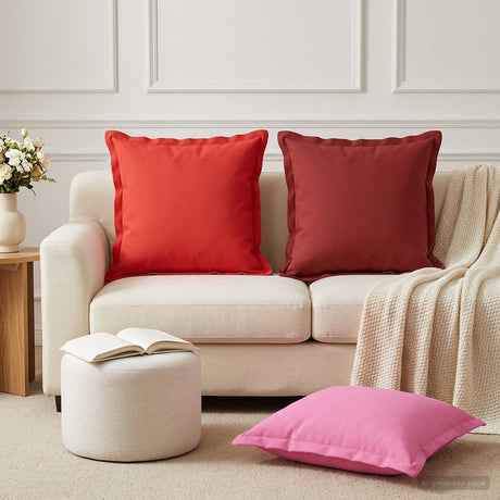 Vidaxl kussensloop 2 st houten roze 45 x 45 cm polyester