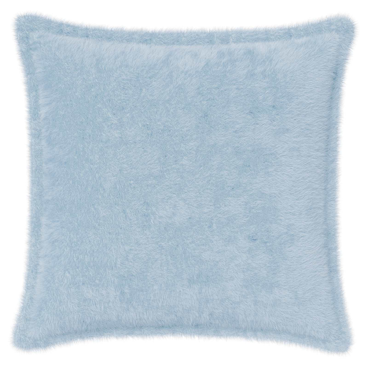 Vidaxl kussensloop 2 st houten lichtblauw 45 x 45 cm nep konijnenbont