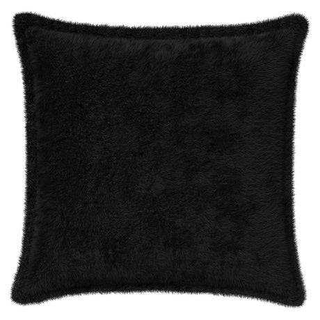 Vidaxl kussensloop 2 st houten zwart 45 x 45 cm nep konijnenbont
