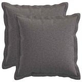Vidaxl kussensloop 2 pcs houten lichtgrijs 50 x 50 cm faux linnen