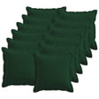 Vidaxl kussensloop 12 pcs houten donkergroen 50 x 50 cm faux linnen