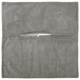 Vidaxl kussensloop 2 st houten lichtgrijs 50 x 50 cm corduroy