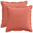 Vidaxl kussensloop 2 st houten rood-oranje 50 x 50 cm corduroy