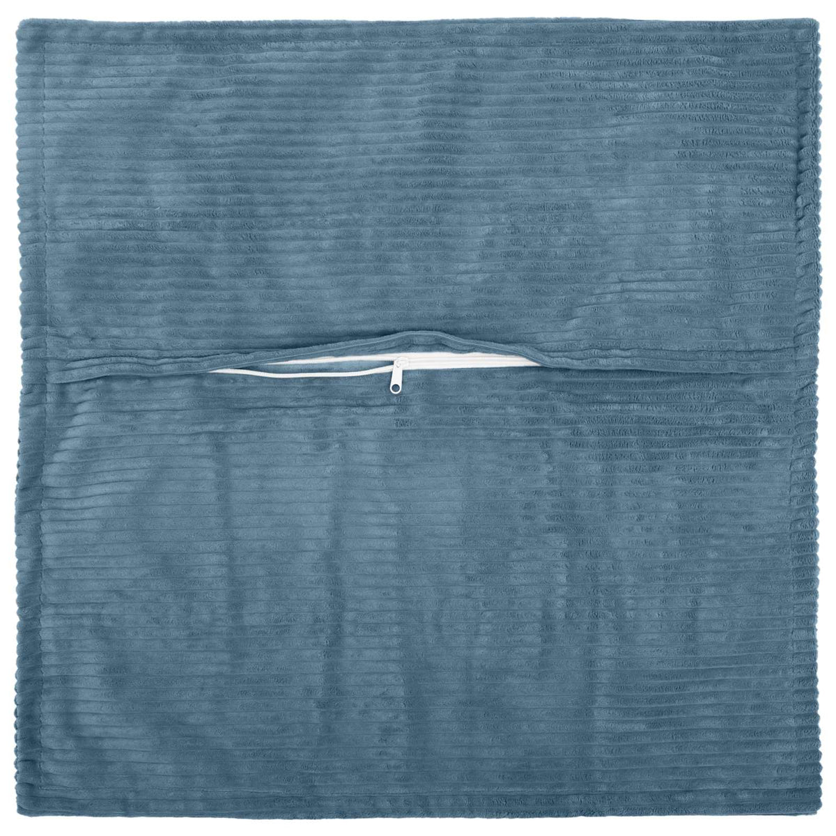 Vidaxl kussensloop 2 st houten blauw 50 x 50 cm corduroy