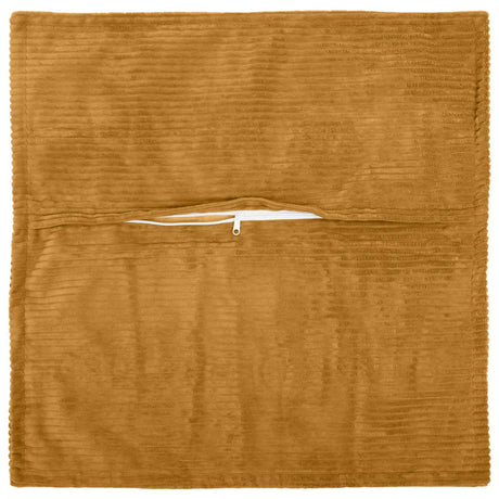 Vidaxl kussensloop 12 st houten geel 50 x 50 cm corduroy