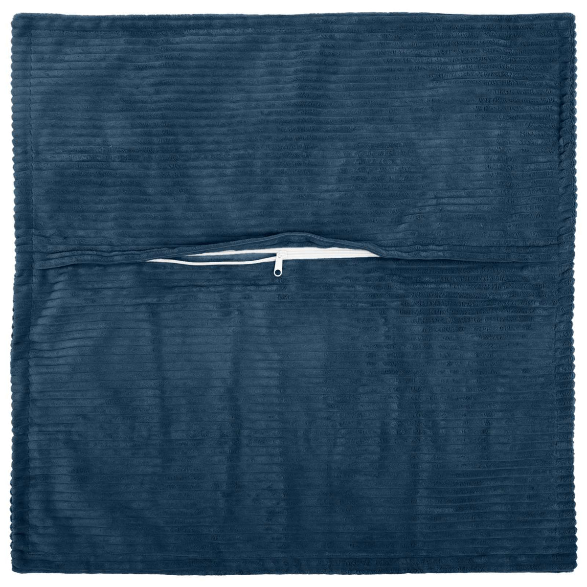 Vidaxl kussensloop 12 st houten marineblauw 50 x 50 cm corduroy