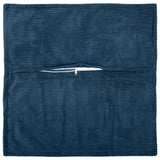 Vidaxl kussensloop 12 st houten marineblauw 50 x 50 cm corduroy