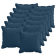 Vidaxl kussensloop 12 st houten marineblauw 50 x 50 cm corduroy
