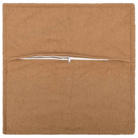 Vidaxl kussensloop 12 pcs houten beige 50 x 50 cm bouclé