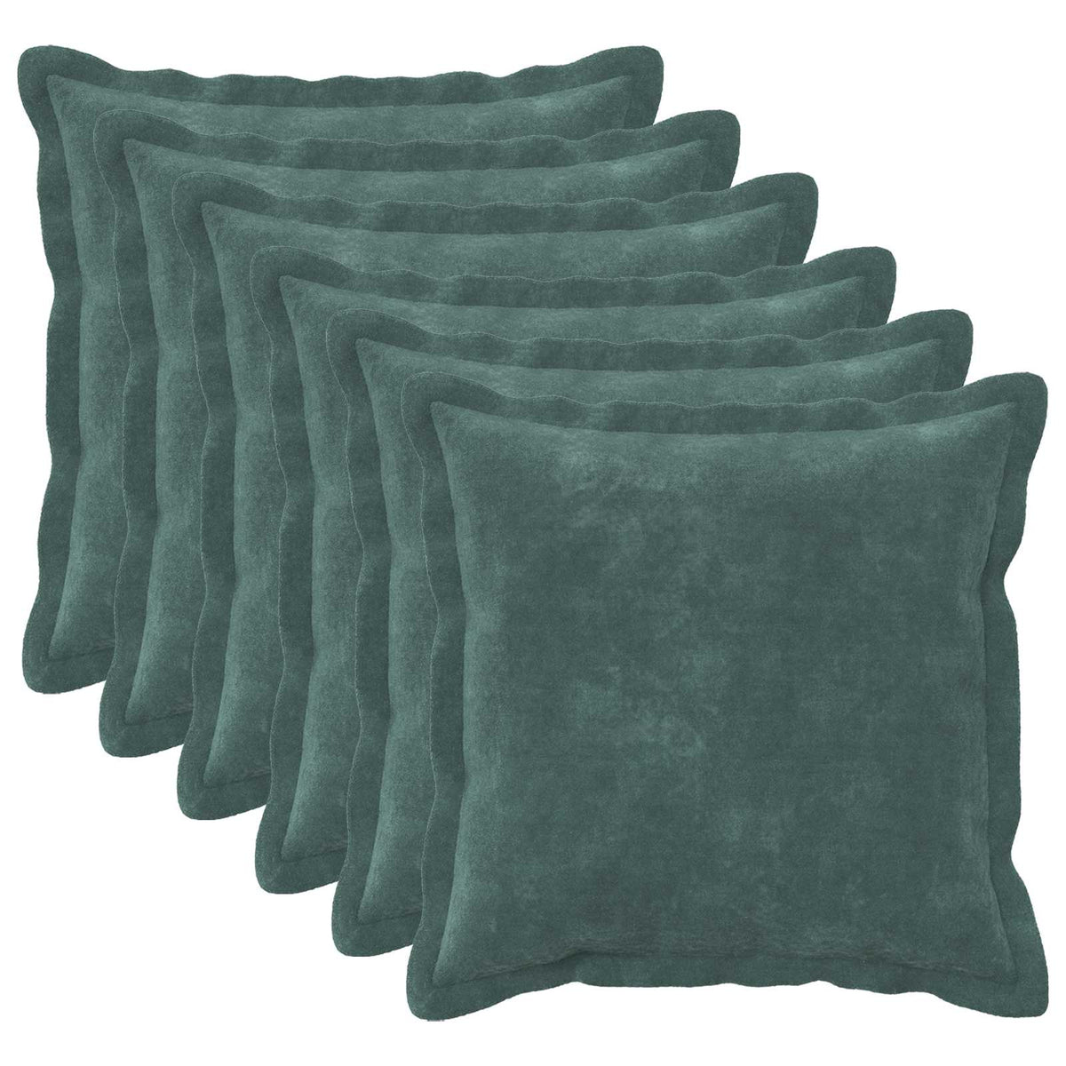 Vidaxl kussensloop 6 pcs houten zee blauw 50 x 50 cm microfiber fleece