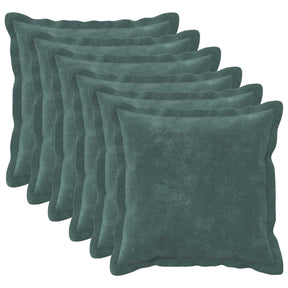 Vidaxl kussensloop 6 pcs houten zee blauw 50 x 50 cm microfiber fleece