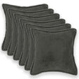 Vidaxl kussensloop 6 pcs houten donkergrijs 50 x 50 cm bouclé