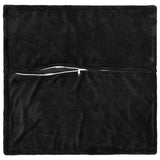 Vidaxl kussensloop 2 st houten zwart 50 x 50 cm flanel
