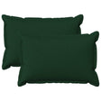 Vidaxl kussensloop 2 pcs houten donkergroen 50 x 70 cm faux linnen