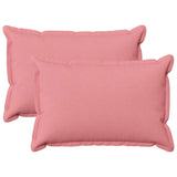 Vidaxl kussensloop 2 pcs houten roze 50 x 70 cm faux linnen